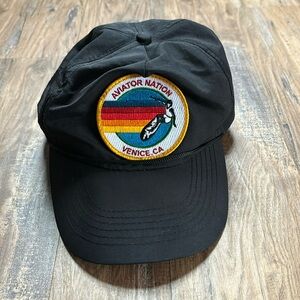 Aviator Nation Vintage Black Trucker Hat